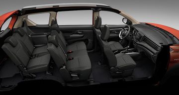 Không gian rộng rãi bên trong Suzuki XL7