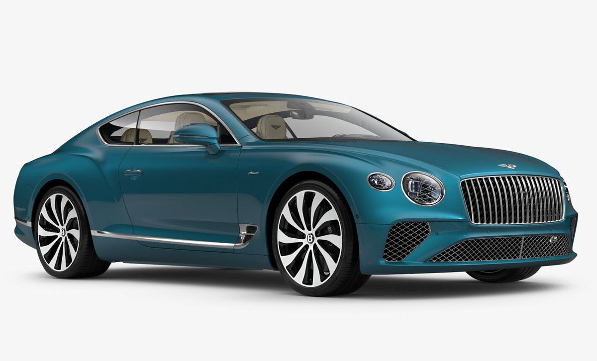 Topaz Blue L M U S N C A N M 2024 D Nh Cho C C M U Xe Si U Sang   6. Continental Gt Azure Front 3 4th 163334 