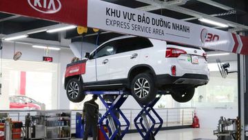 Khu vực bảo dưỡng nhanh tại KIA Ninh Bình
