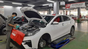 Khu vực sửa chữa của KIA Lào Cai