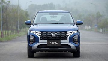 Đầu xe Hyundai Creta 2022 nổi bật với cụm lưới tản nhiệt “Parametric Jewel Pattern Grille “màu đen