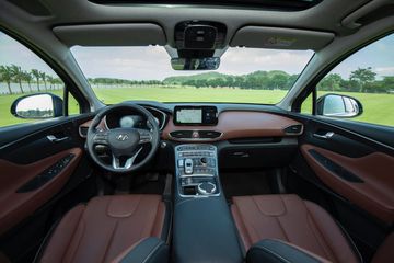 Tổng quan khoang lái của Hyundai SantaFe 2024