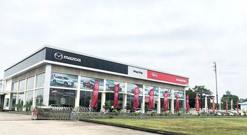 Tổng thể Showroom KIA Sông Công nhìn từ bên ngoài