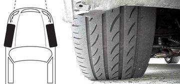 Nếu thấy lốp xe bị mòn ở mép trong thì nguyên nhân phổ biến nhất là do độ chụm bánh xe không chuẩn